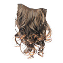 Clip in estensioni dei capelli sintetici ricci con 5 clip