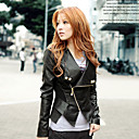 Long Sleeve Shawl PU Casual/Party Jacket(More Colors)