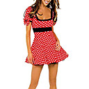leuke muis roze en fancy dress whitepolka dame halloween kostuum (2stuks)