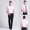 Licht Roze Shirt met korte mouwen van de mens