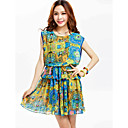 TS Print Peplum Dress