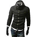 Man's Multi-Zipper Cotton Hoodie with Cap(Assorted Colors)