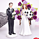 Finish Line Couple Figurine Wedding Cake Topper