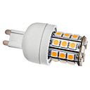 G9 3.5W 30x5050SMD 300-330LM 3000-3500K Warm White Light LED Corn Bulb (110V/220V)