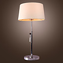 Modern Fabric Table Light with Silver Adjustable Stand