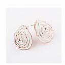 Alloy Akryl Flower Bud Mønster Øreringe (assorterede farver)