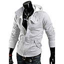 Man's Slim Cotton Hoodie with Cap(Assorted Colors)