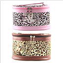 1PCS Cosmetic Makeup Pouch Portable Case Bag with Mirrors Leopard Print(Assorted Colors)