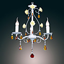 120W Vintage Chandelier With 3 Lights and in Candle Feature Shades E14/E12