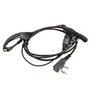 Two Way Radio Handsfree Ear Hook Microphone Earphone with curving wire DQ-KGT-102