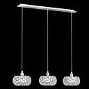 120W Modern Pendant Light with 3 Lights and Metal Lantern-shaped Shades Down Covered in Metal Cylinder Decor