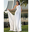 Mantel / Spalte Liebsten Gericht Zug Chiffon Spitze Brautkleid