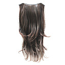 21 "clip nelle estensioni dei capelli ricci Drak Brown