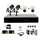 Sistema di CCTV fai da te con 2 telecamere Dome Indoor e 2 Fotocamera Impermeabile per casa e ufficio