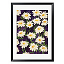 Framed Art Print Floral Shasta Daisies by Mary Russel