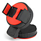 Supporto girevole da applicare sul parabrezza dell'auto  per iPhone 4/4S ed altri tipi di cellulare - Nero e Rosso