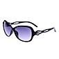 Woman's Plastic Sunglasses With Metal Decoration