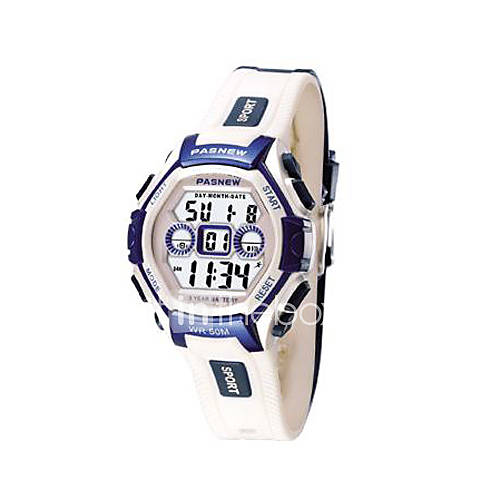 Polyurethane Sports Watch. Pasnew Sports Watch With Blue